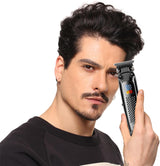 V-972 Rasuradora de barba color negro VGR inalámbrica Patillera de 5W, 8 Piezas