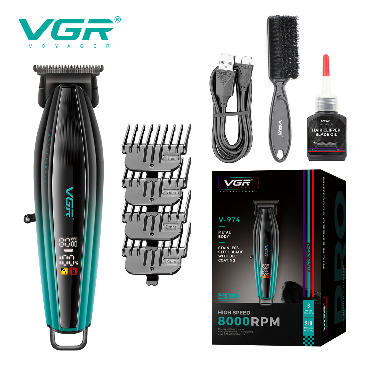 V-254 Cortadora de cabello VGR con bateria