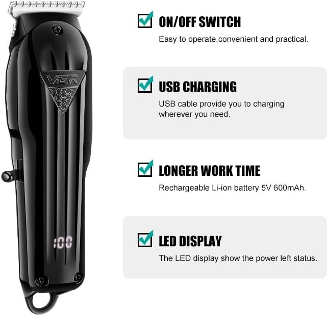 V-982 Rasuradora de pelo inalámbrica profesional VGR