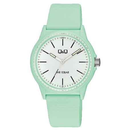 V00A QQ Reloj Análogo para Mujer Pulsera de Cuero