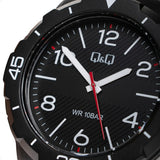 V02A Reloj QQ Análogo para Hombre Pulsera de Caucho