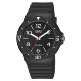 V02A Reloj QQ Análogo para Hombre Pulsera de Caucho