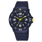 V02A Reloj QQ Análogo para Hombre Pulsera de Caucho