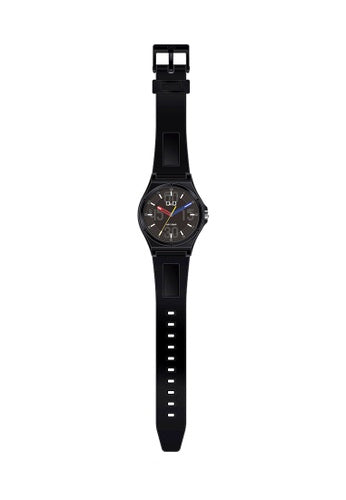 V04A Reloj QQ Análogo para Hombre Correa de Goma