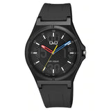 V04A Reloj QQ Análogo para Hombre Correa de Goma