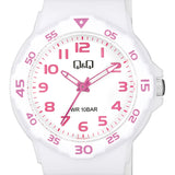 V07A QQ Reloj Análogo de Caucho Color Rosado para Señorita