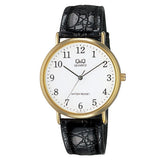 V72 Reloj QQ para caballero pulsera de piel