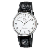 V72 Reloj QQ para caballero pulsera de piel