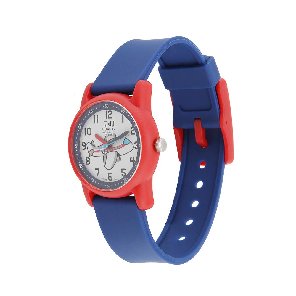 VR41J QQ Reloj Análogo Infantil Correa de Caucho