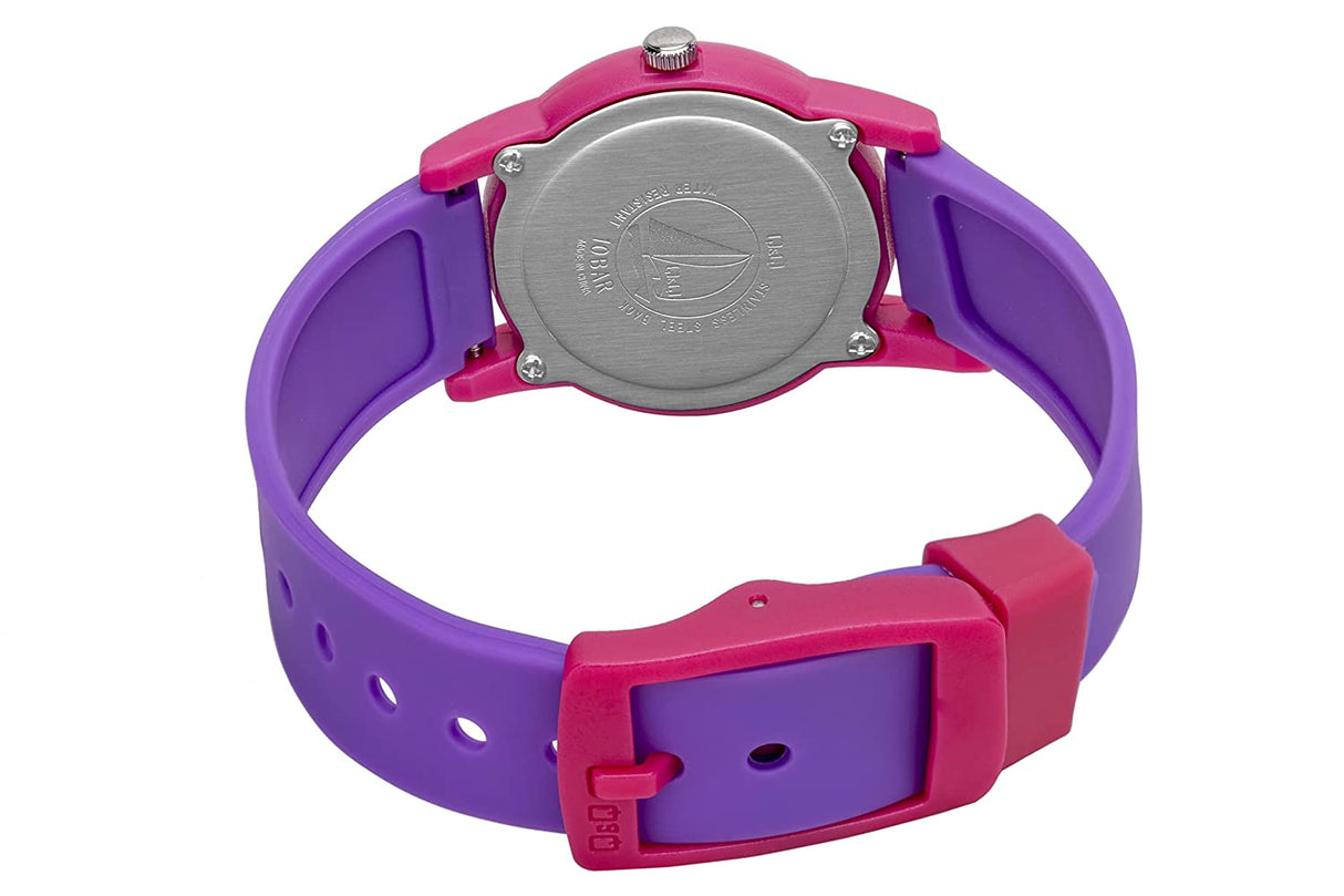 VR99J QQ Reloj Análogo de Resina Color Rosado para Niños