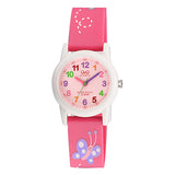 VR99J QQ Reloj Análogo de Resina Color Rosado para Niños