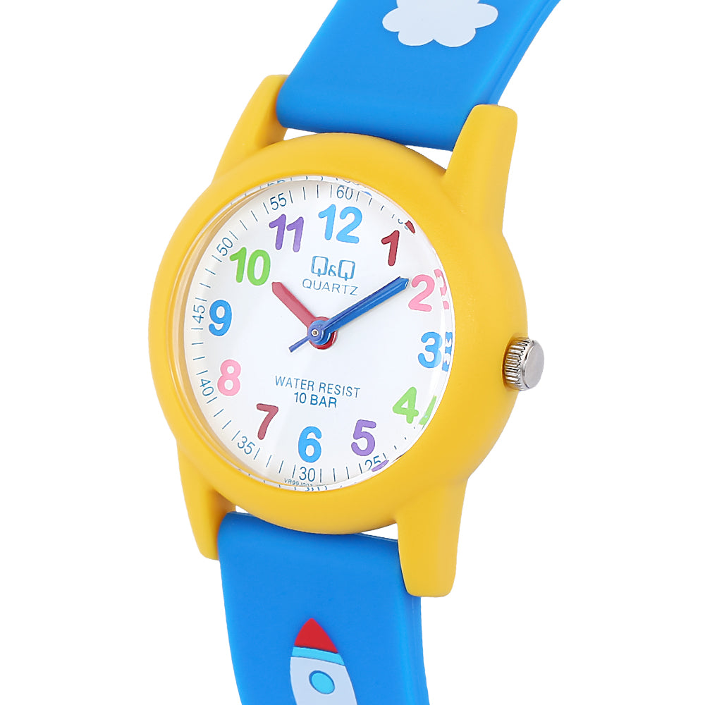 VR99J QQ Reloj Análogo de Resina Color Rosado para Niños