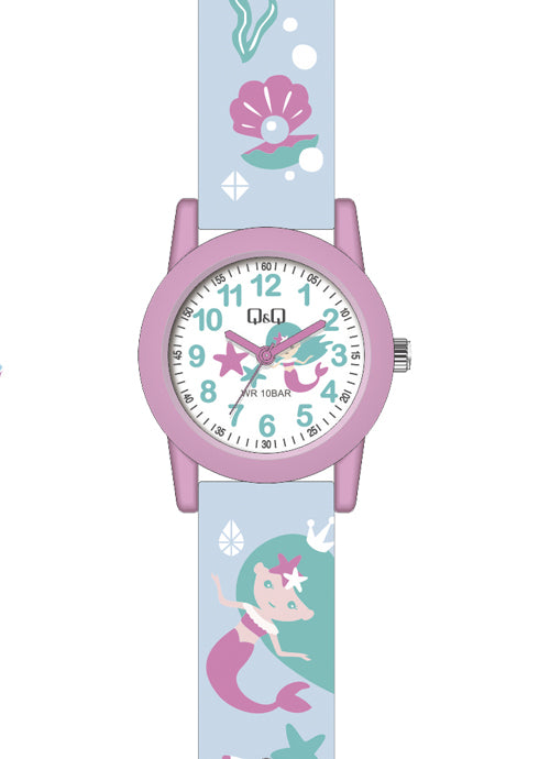 VR99J QQ Reloj Análogo de Resina Color Rosado para Niños