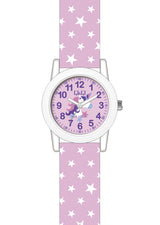 VR99J QQ Reloj Análogo de Resina Color Rosado para Niños