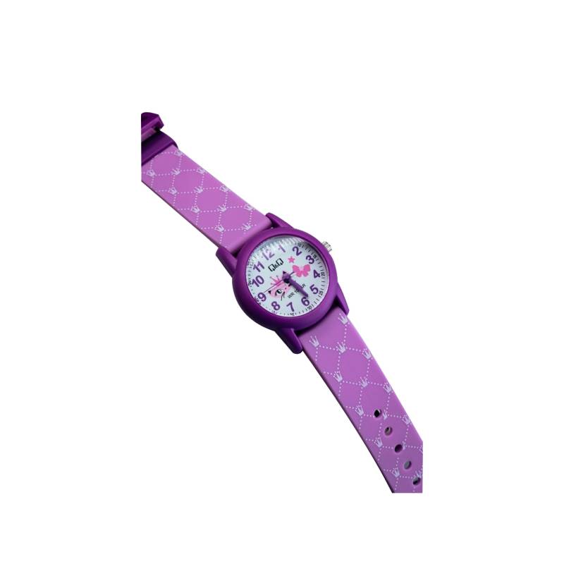 VR99J QQ Reloj Análogo de Resina Color Rosado para Niños