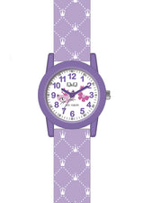 VR99J QQ Reloj Análogo de Resina Color Rosado para Niños