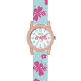 VR99J QQ Reloj Análogo de Resina Color Rosado para Niños