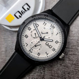 VS54J Reloj QQ Análogo para Hombre Pulsera de Goma