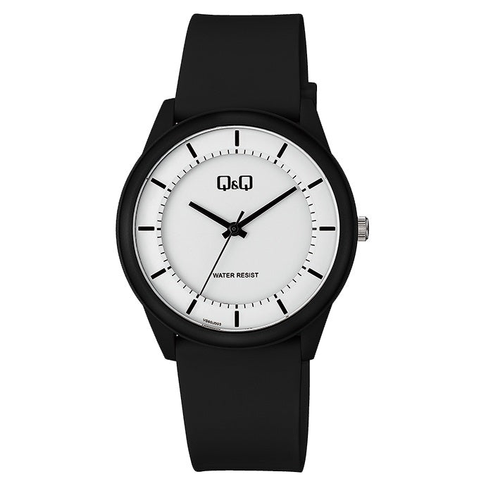 VS60J Reloj QQ Análogo para Hombre Pulsera de Caucho