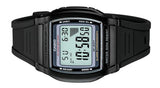 W-201 Casio Reloj Digital Pulsera de Caucho Unisex 10 Años de Bateria Illuminator