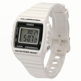 W-215 Reloj Casio para Mujer Pulsera de Caucho Digital Illuminator con Cronógrafo