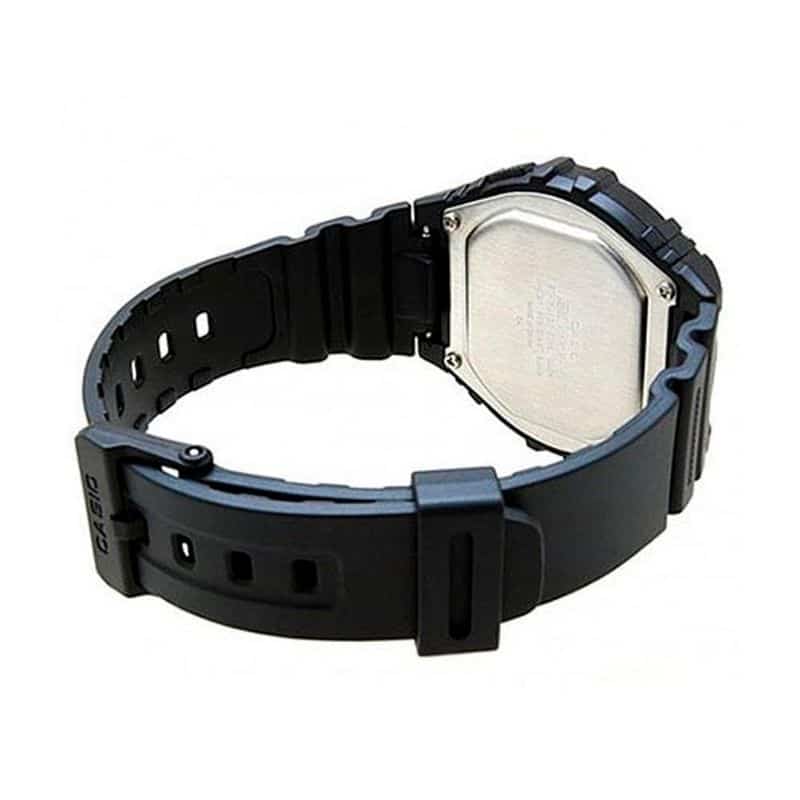 W-216 Reloj Casio para Hombre Banda de Caucho Digital Illuminator con Cronógrafo