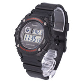 W-216 Reloj Casio para Hombre Banda de Caucho Digital Illuminator con Cronógrafo