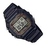 W-218 Casio Reloj Digital Pulsera de Caucho para Hombre y Mujer Illuminator con Cronógrafo