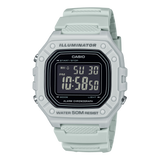 W-218 Casio Reloj Digital Pulsera de Caucho para Hombre y Mujer Illuminator con Cronógrafo