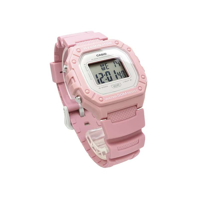 W-218 Casio Reloj Digital Pulsera de Caucho para Hombre y Mujer Illuminator con Cronógrafo