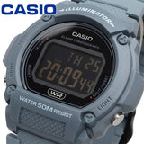 W-219 Casio Reloj Digital para Hombre Pulsera de Resina Illuminator con Cronógrafo