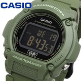 W-219 Casio Reloj Digital para Hombre Pulsera de Resina Illuminator con Cronógrafo