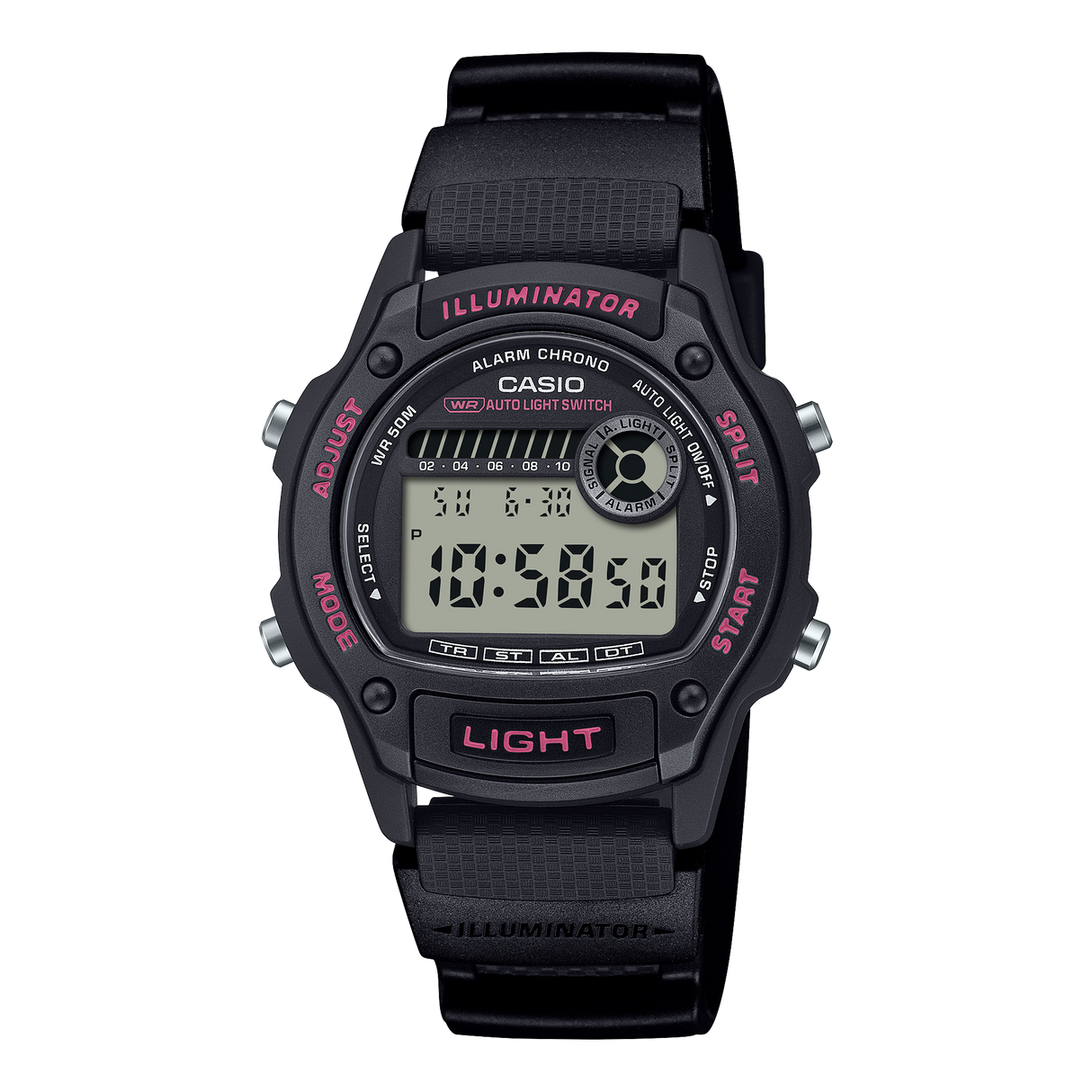 W-220H Reloj Casio de hombre pulsera de silicona digital