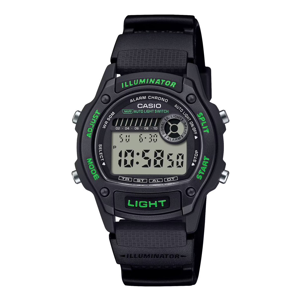 W-220H Reloj Casio de hombre pulsera de silicona digital