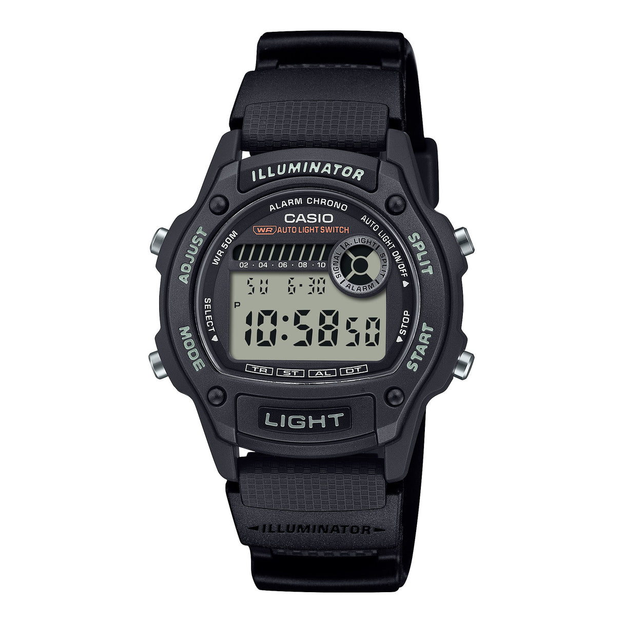 W-220H Reloj Casio de hombre pulsera de silicona digital
