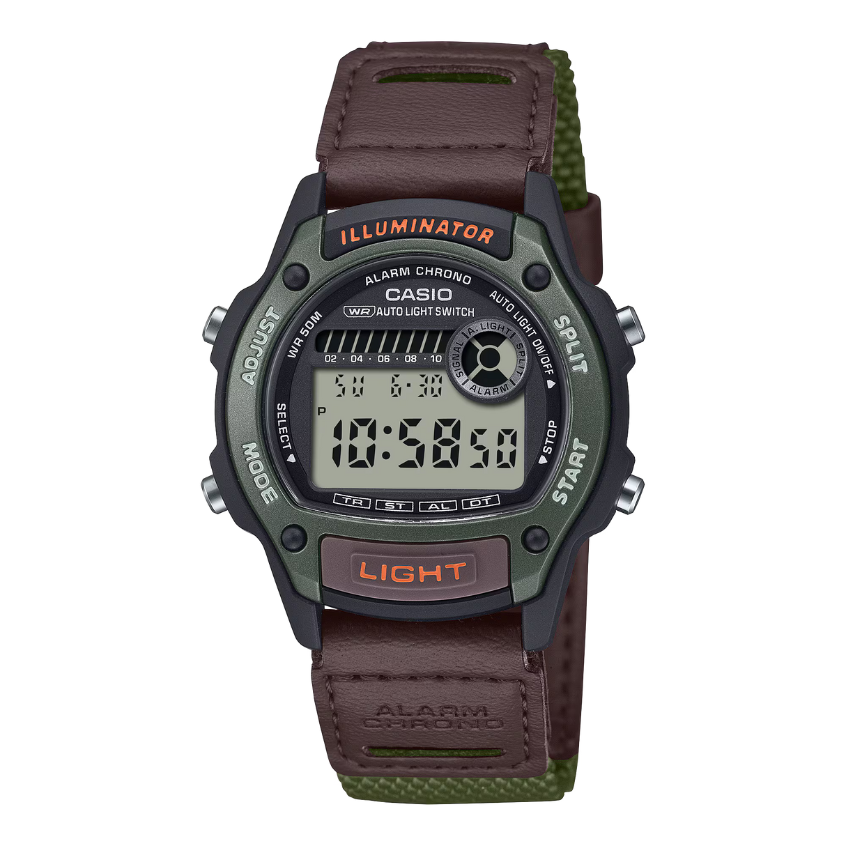 W-220HF Reloj Casio de caballero correa de tela