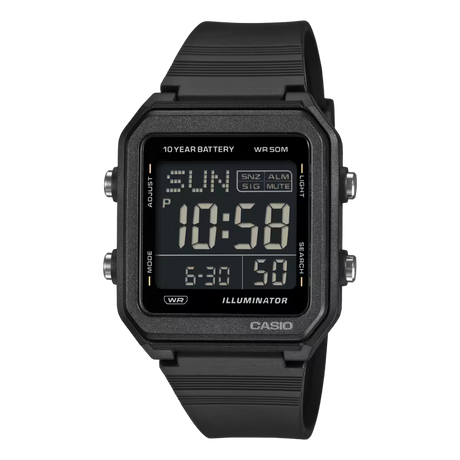 W-221H Reloj Casio unisex correa de caucho digital