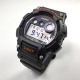 W-735 Reloj Casio para Hombre Pulsera de Caucho Digital Alarma Vibrante Super Illuminantor