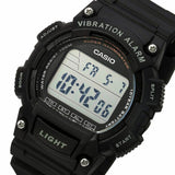 W-736 Reloj Casio para Hombre Pulsera de Goma Digital Alarma Vibrante Super Illuminantor