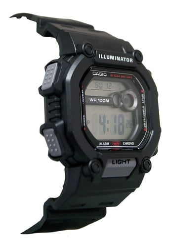 W-737 Reloj Casio para Hombre Pulsera de Caucho Digital Illuminator 10 Años de Batería