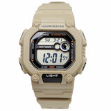 W-737 Reloj Casio para Hombre Pulsera de Caucho Digital Illuminator 10 Años de Batería