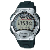 W-753-1AV Reloj Casio para Hombre Pulsera de Caucho Digital con Gráfica de Marea