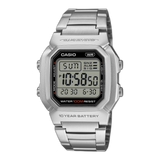 W-800HD-1AV Reloj Casio de hombre correa de metal batería de 10 años
