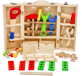 Set de Herramientas de Madera Montessori en Estuche W03D103B