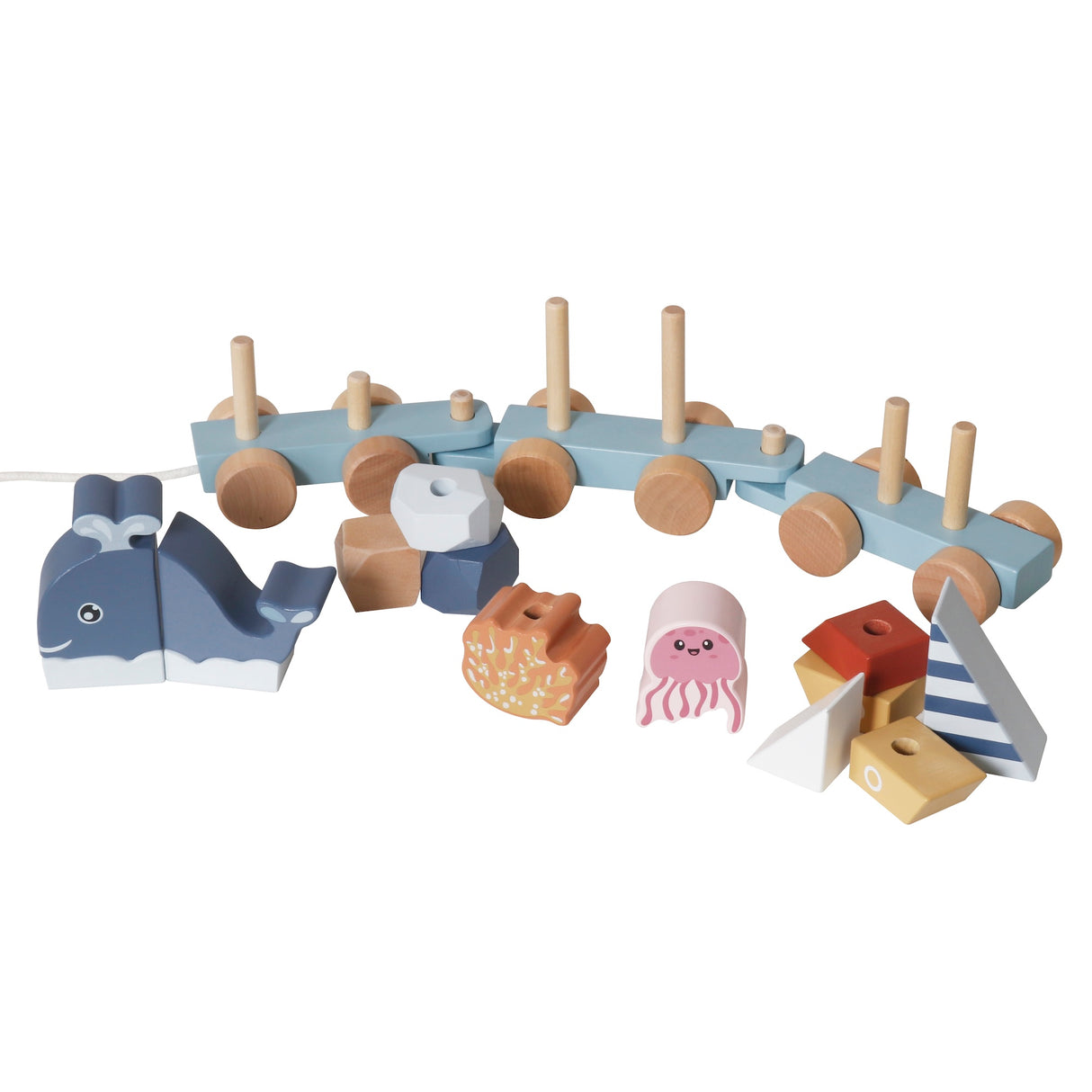 Tren de Animales Acuático juguete Montessori W04A689