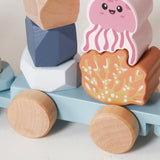 Tren de Animales Acuático juguete Montessori W04A689