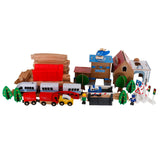 Set de tren de madera juguete modelo W04C048