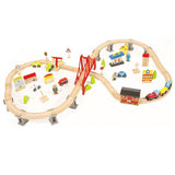 Juego de Vías de Tren de Madera juguete modelo W04C073