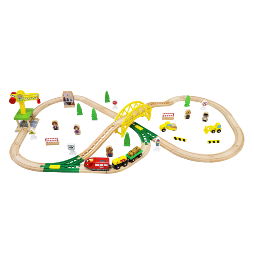 Tren Educativo de Madera para Niños juguete modelo W04C187