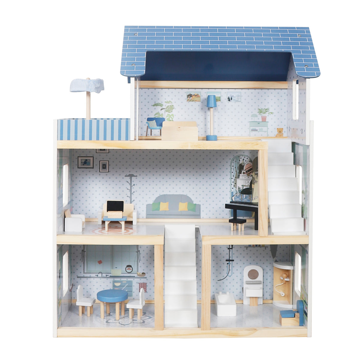 Casa de muñecas moderna juguete modelo W06A413H